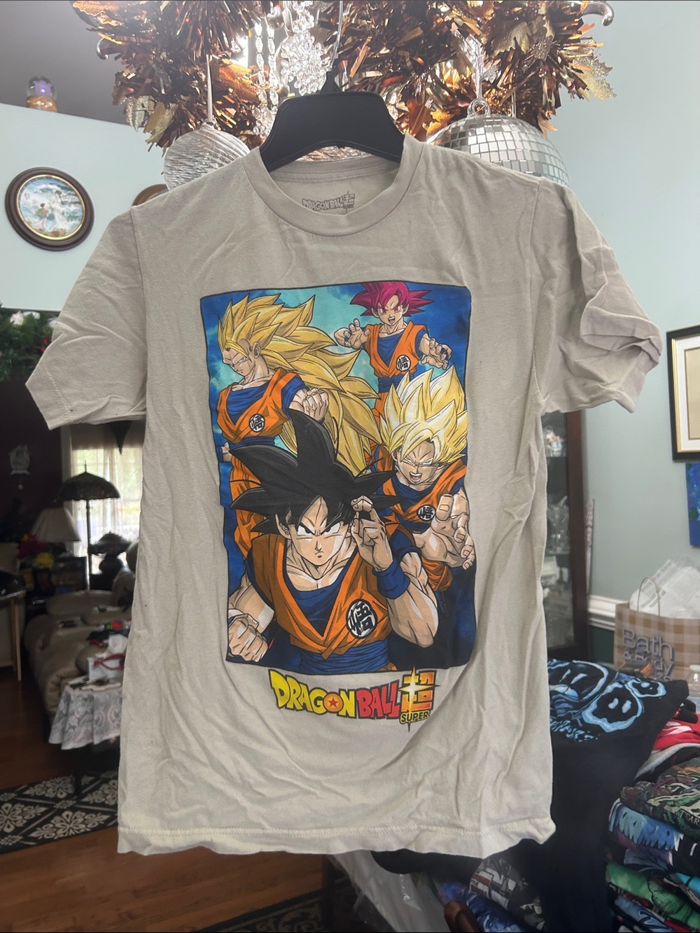 Dragon Ball Z Super Saiyan Graphic Tee - Beige Dragon Ball Super